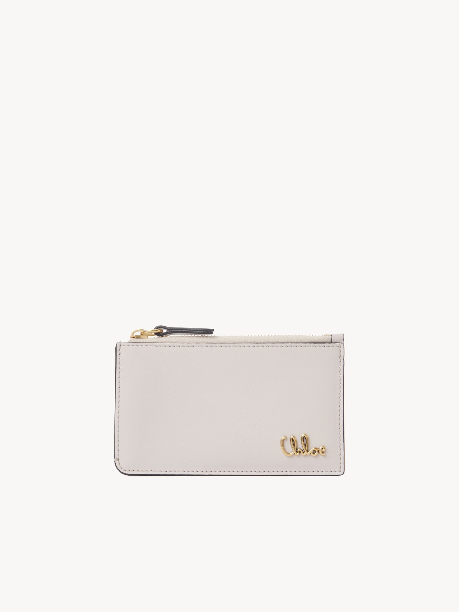 SMALL CHLOÉ ICONIC PURSE WITH CARD SLOTS IN GRAINED LEATHER - 1