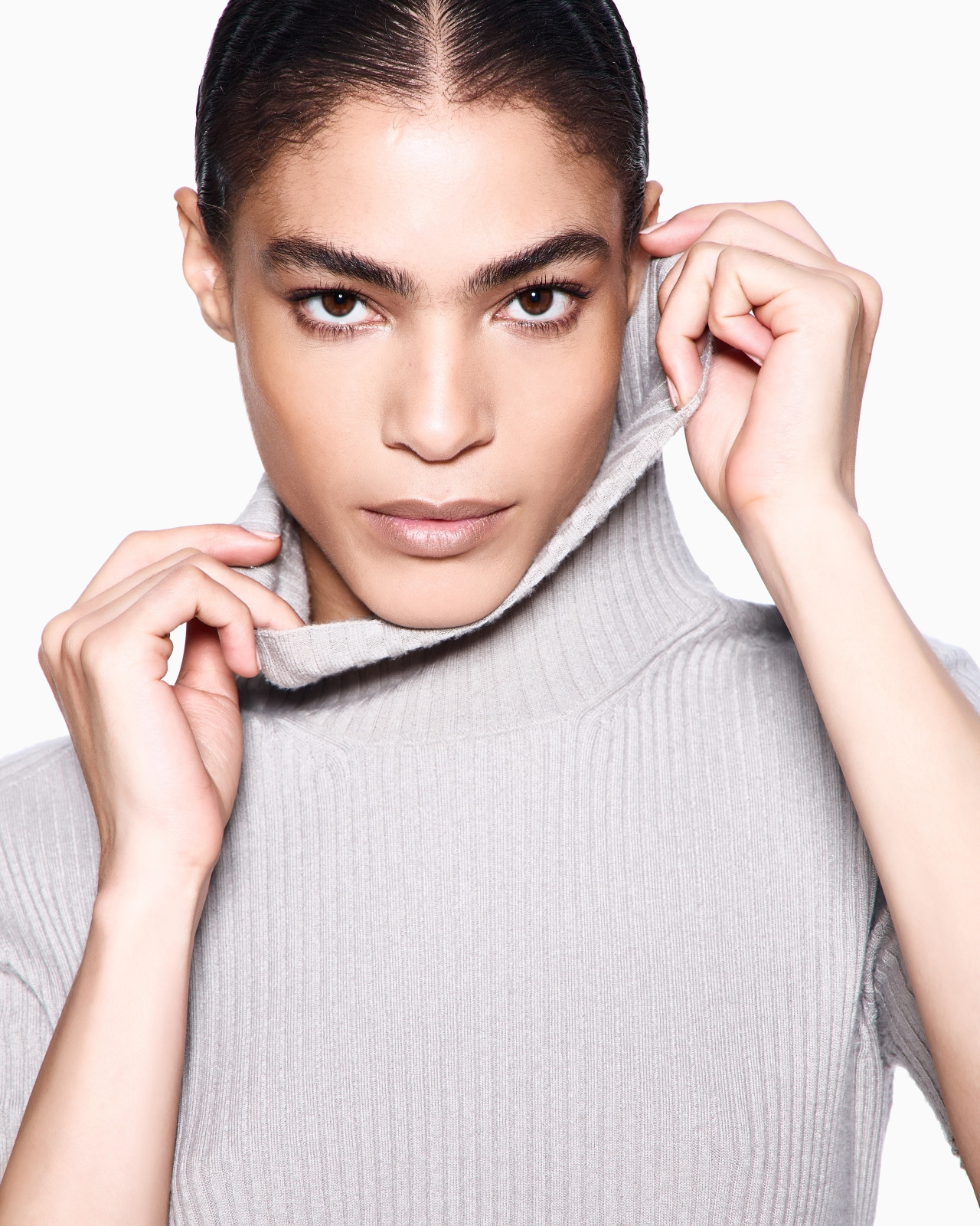 SHORT-SLEEVED CASHMERE ROLLNECK JUMPER - 5