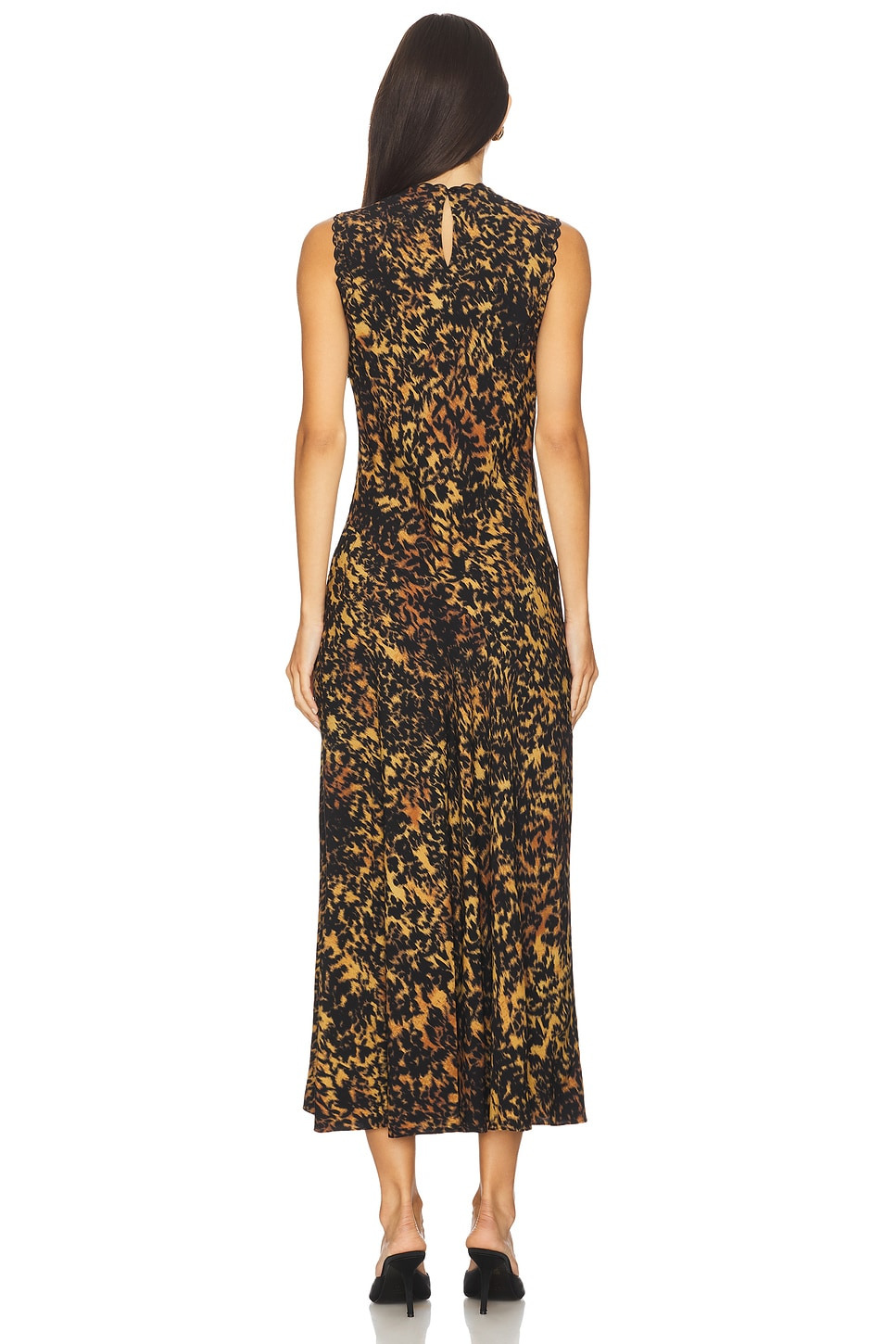 Clea Sleeveless Bias Midi Dress - 3