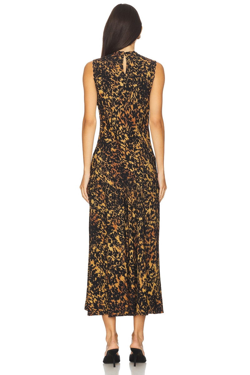 ULLA JOHNSON Clea Sleeveless Bias Midi Dress outlook