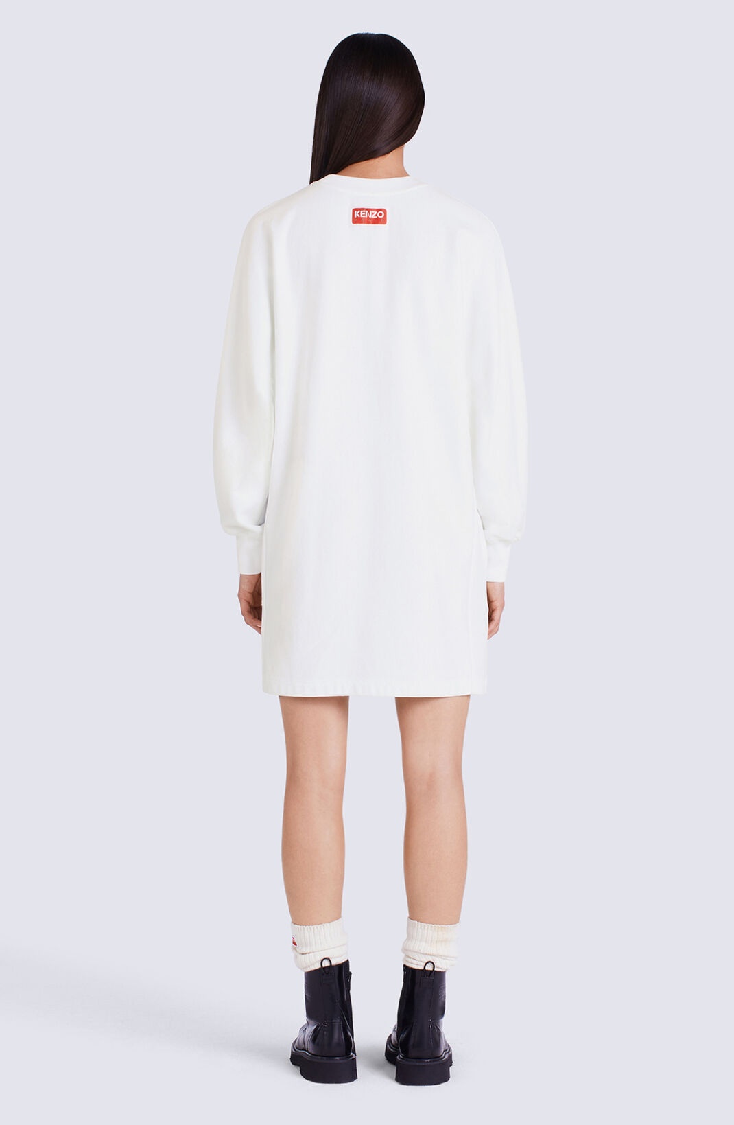 'Akae Bowing Tiger' kimono sweatshirt dress - 2
