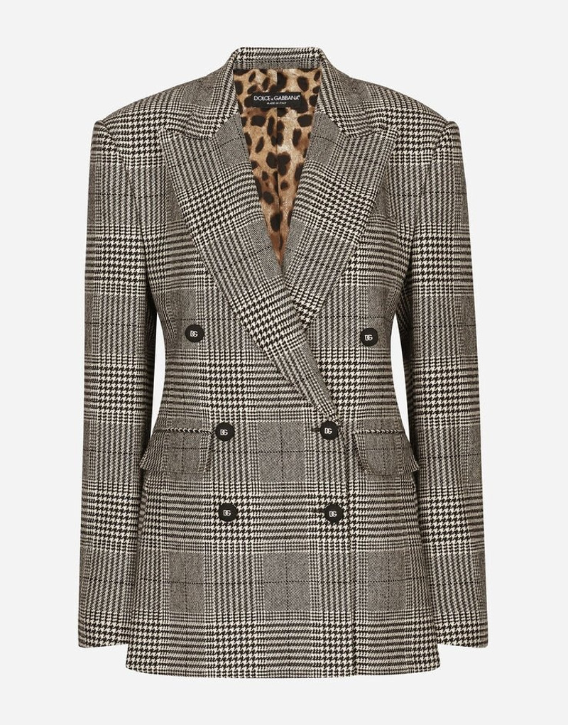 Glen plaid jacket with vents 3