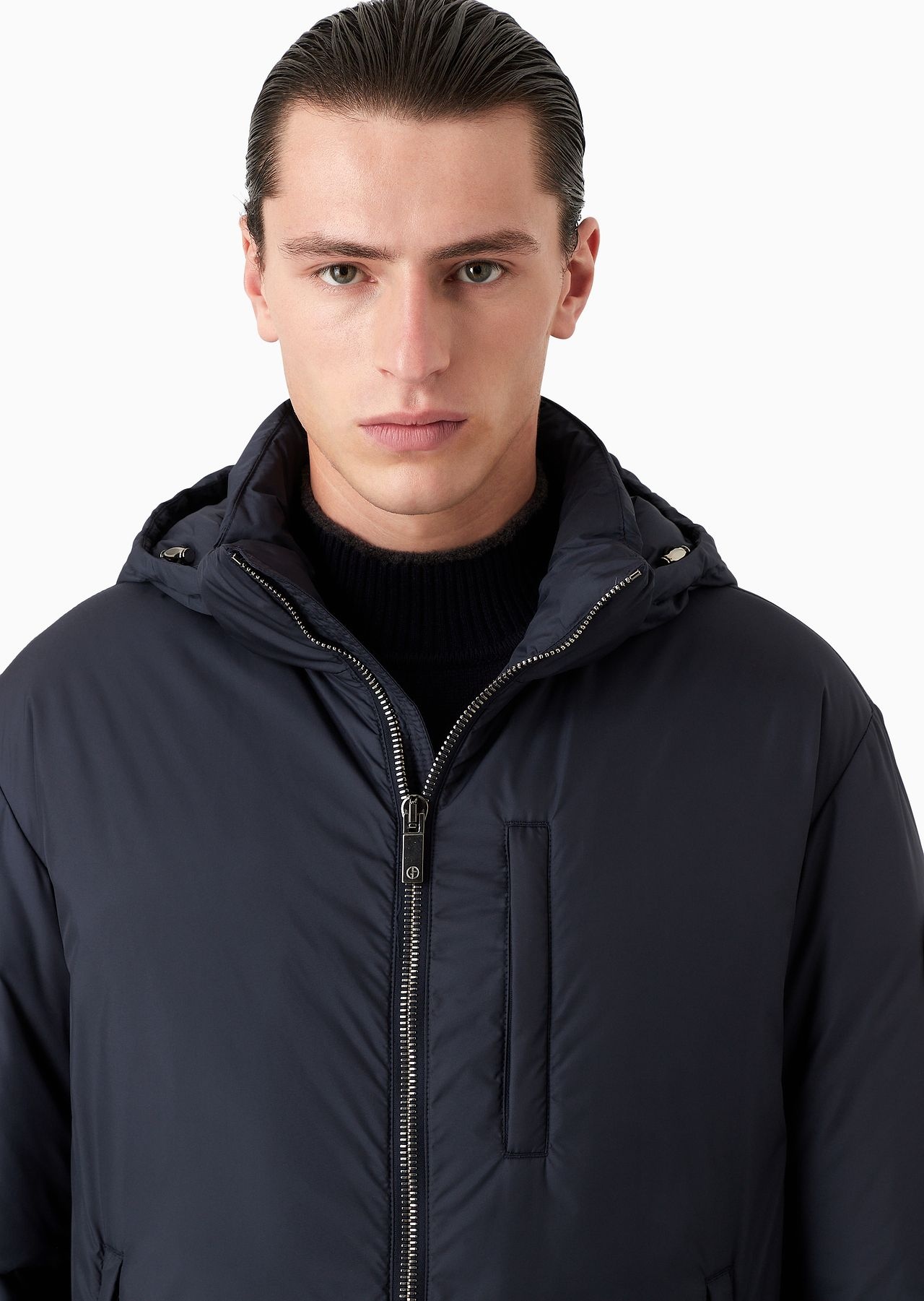 Hooded blouson with goose-down padding ASV - 5