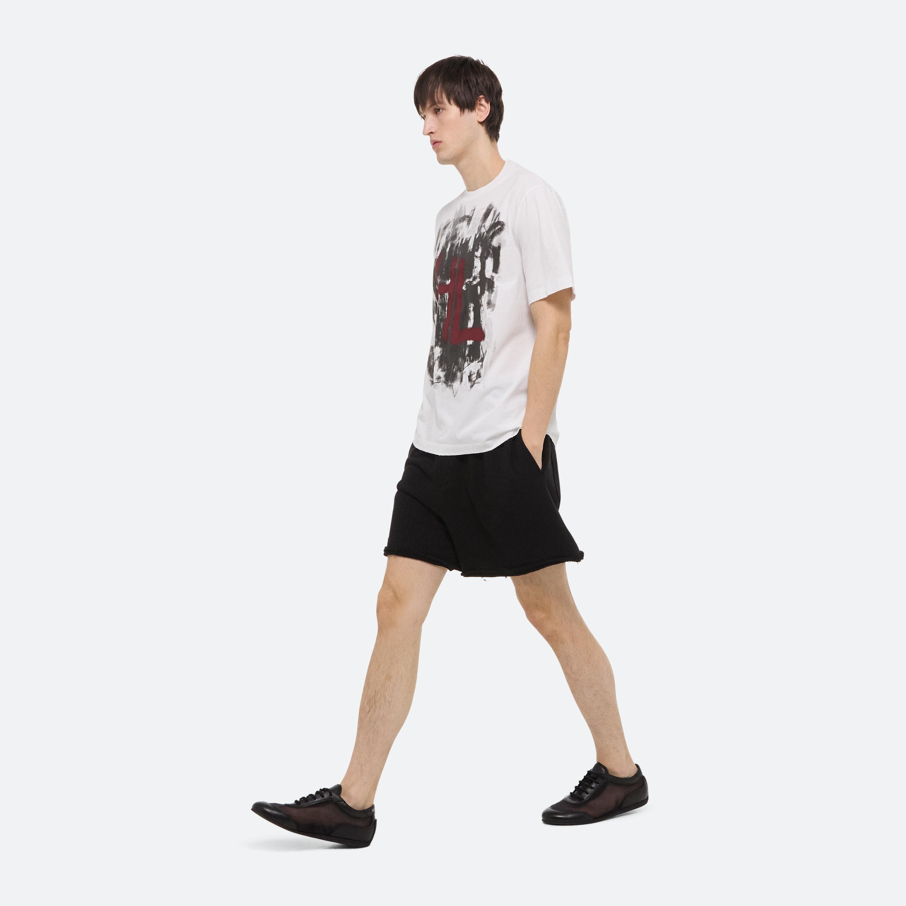 WHITE SCRIBBLE TEE - 7