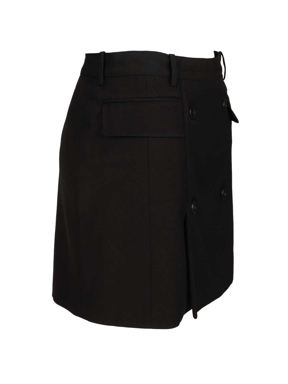 Tailored Mini Skirt Skirts Black - 3