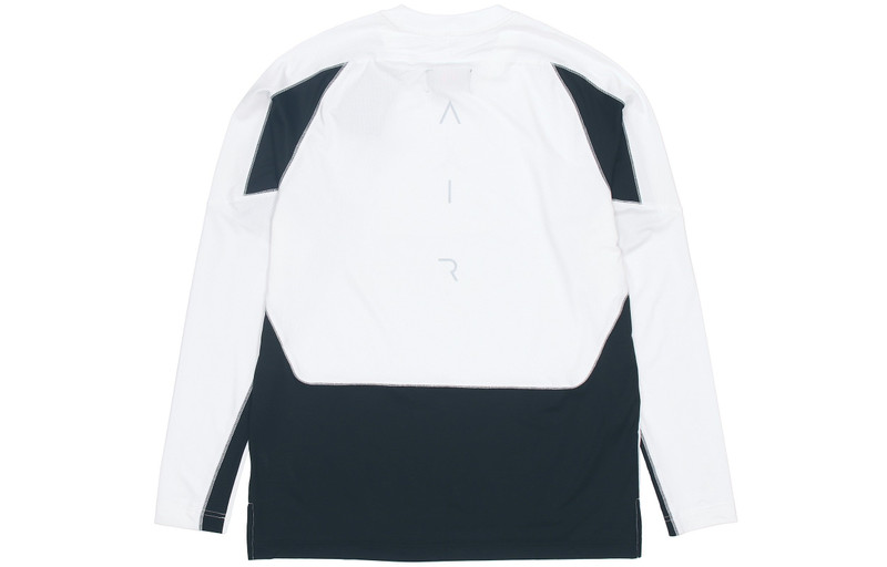 Jordan Air Jordan Jumpman Colorblock Quick Dry Round Neck Long Sleeves White CV2352-100 outlook