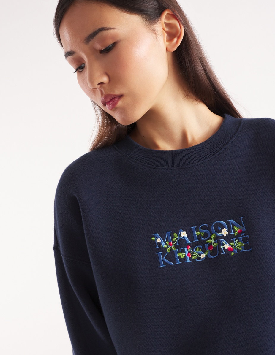 MAISON KITSUNE STRAWBERRY LEAF COMFORT SWEATSHIRT - 4