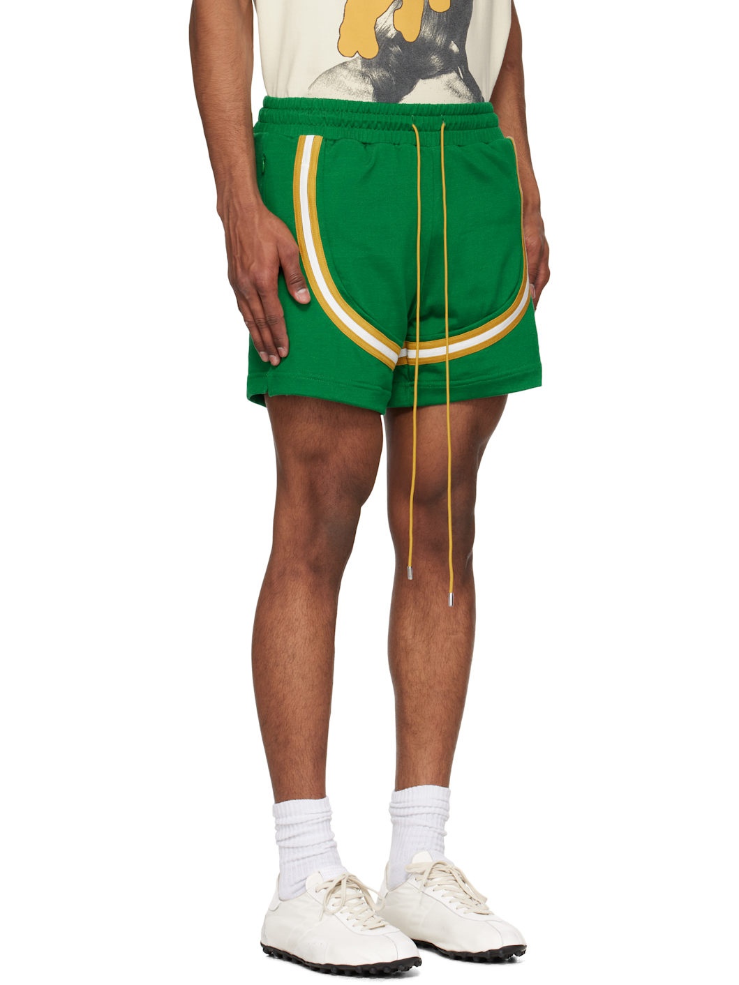 Green Crest Veille Track Shorts - 2