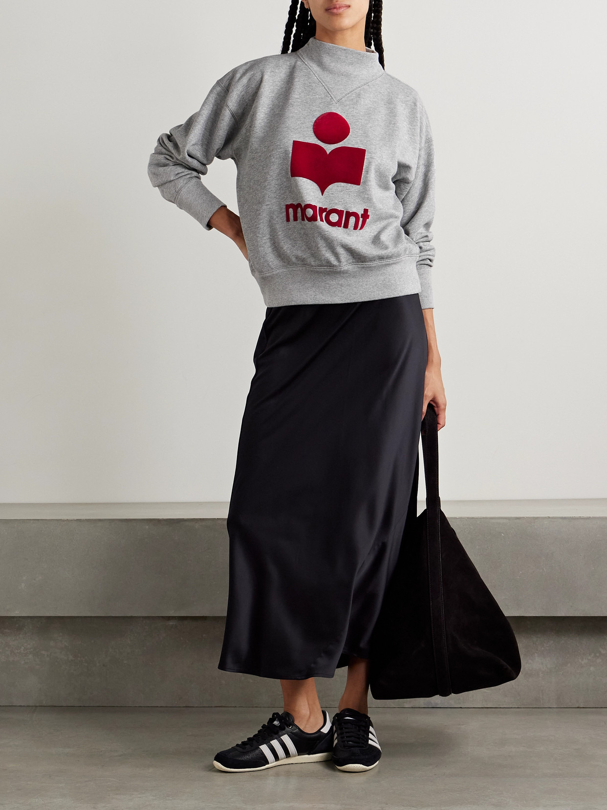 Moby Flocked Cotton-blend Jersey Sweatshirt - 2