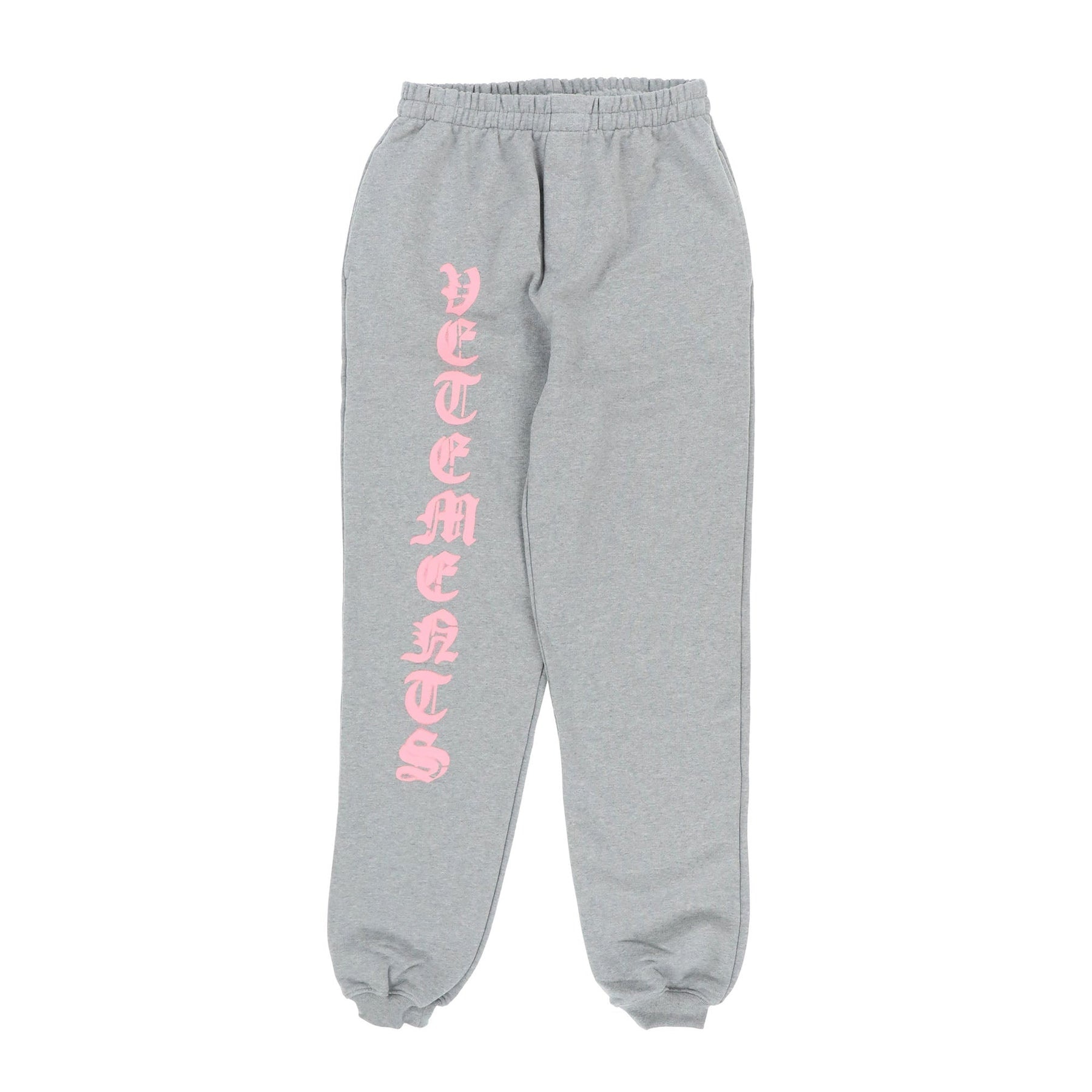 ANARCHY LOGO SWEATPANTS / GRY MELANGE/ BABY PINK - 1