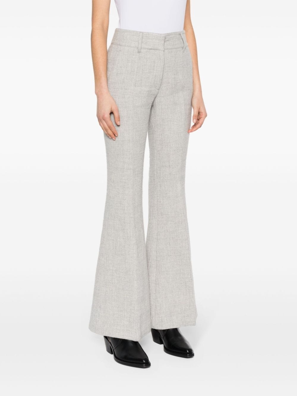 Rhein flared seam-detail flared trousers - 3