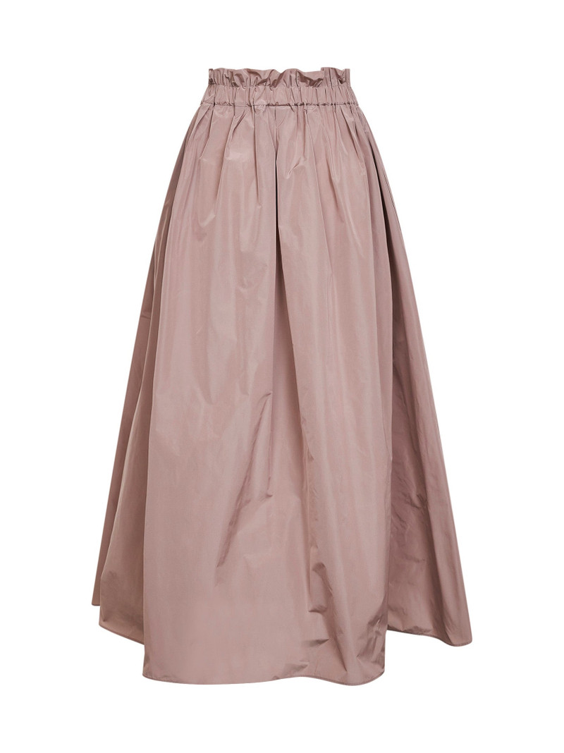Herno Powder pink new techno taffeta long skirt outlook