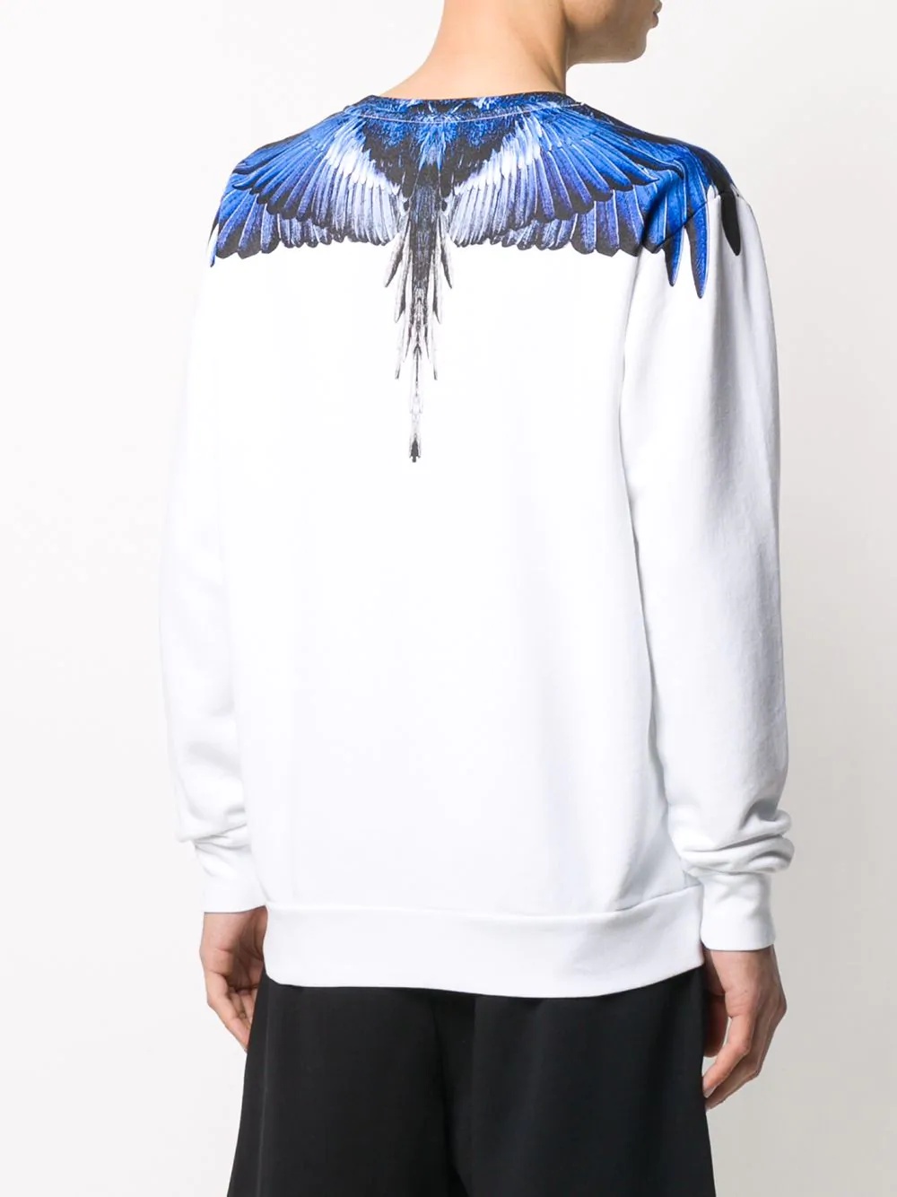 Wings-print crew-neck sweatshirt - 4