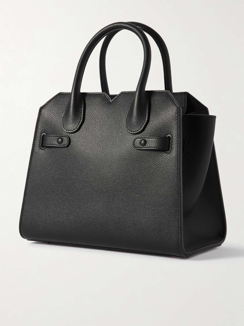 Milano mini textured-leather tote 3