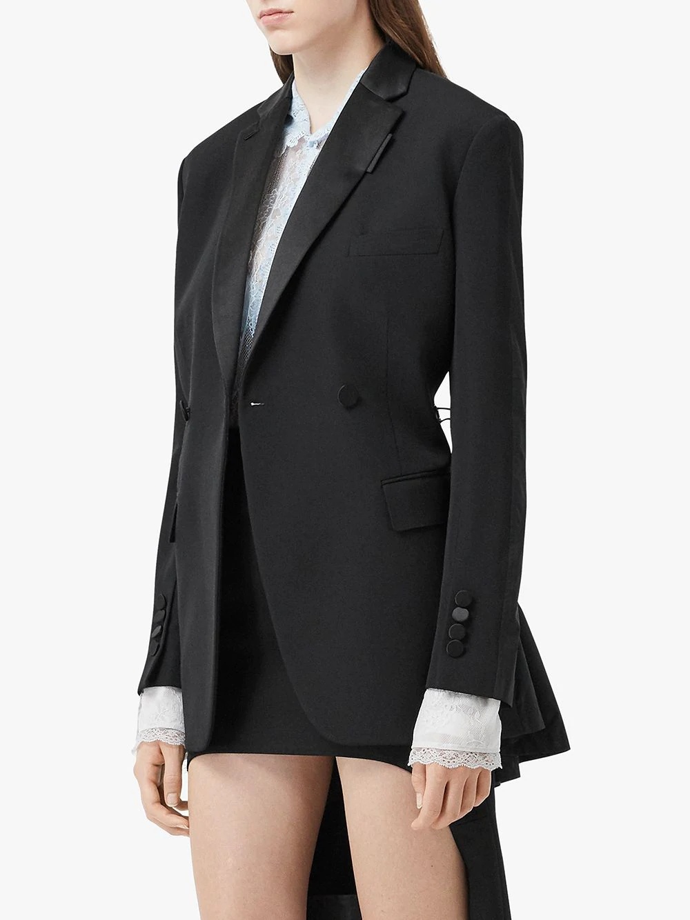 cut-out tuxedo jacket - 3