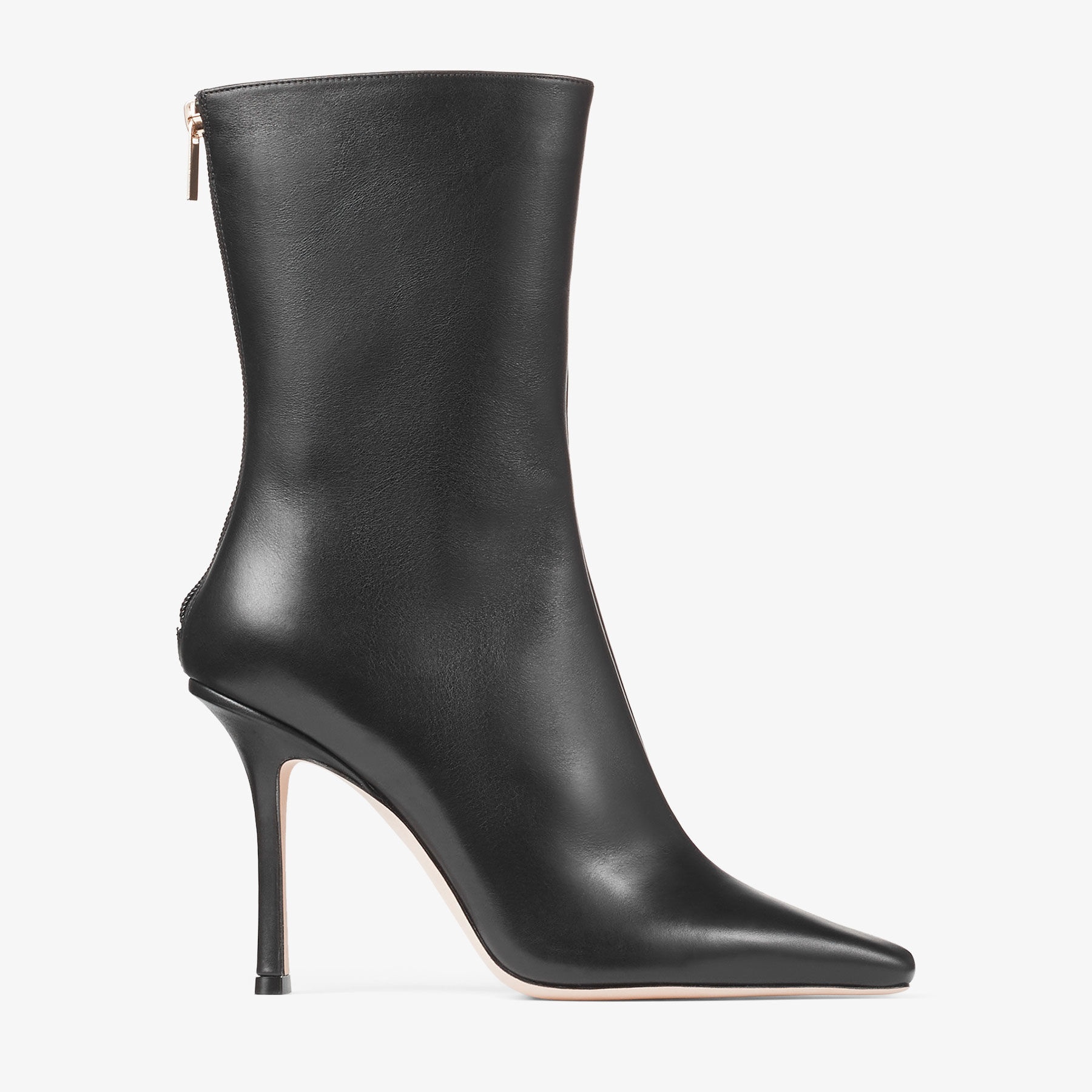 Agathe Ankle Boot 100
Black Calf Leather Ankle Boots - 1