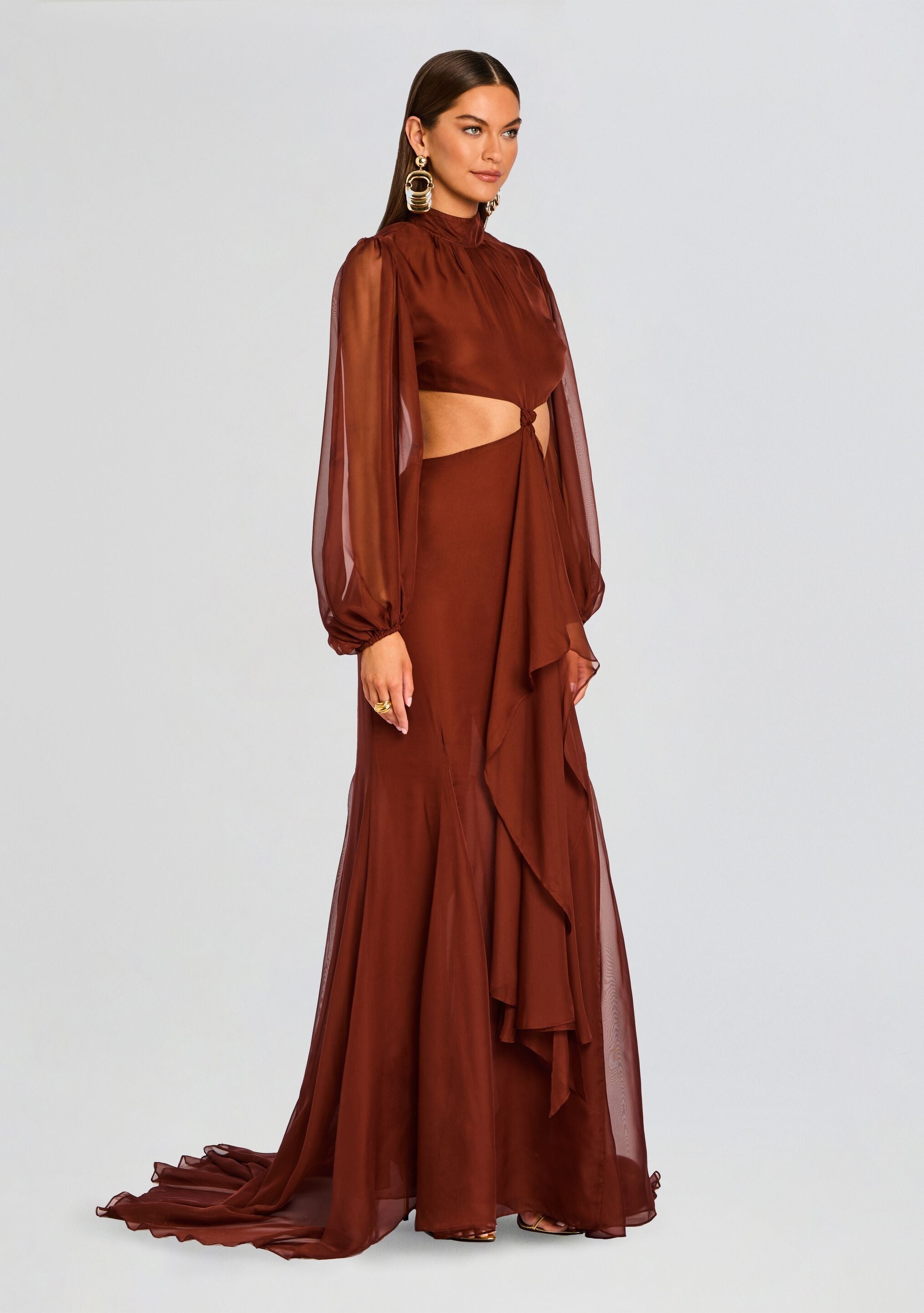 ROSALINDA CHIFFON DRESS - 4