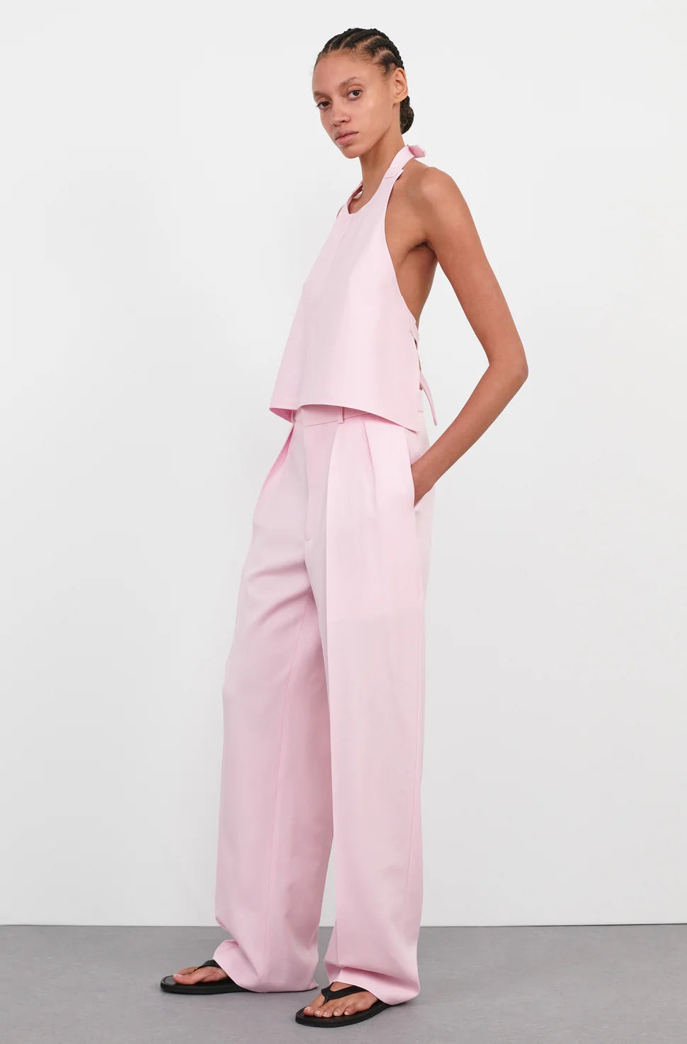 Backless Halter Top Blush - 2