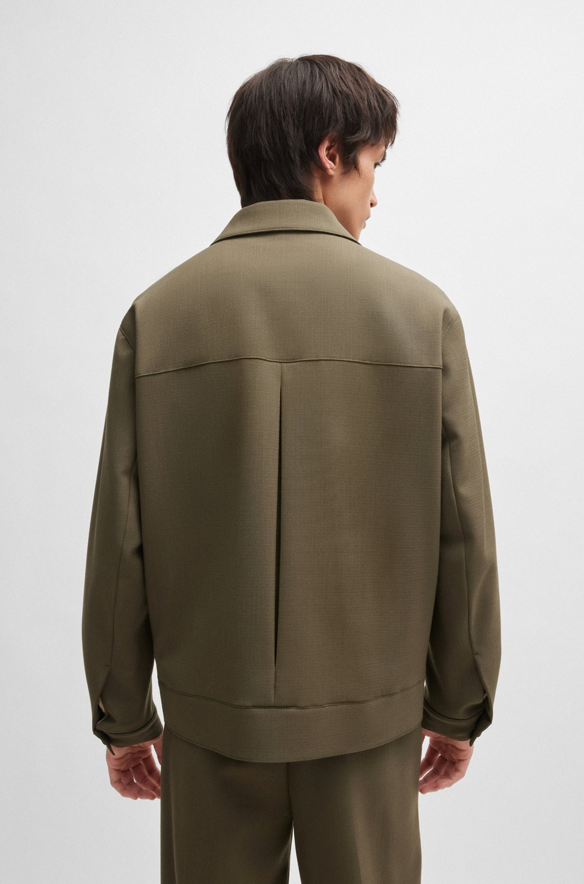 BUTTON-UP JACKET IN PERFORMANCE-STRETCH FABRIC - 4