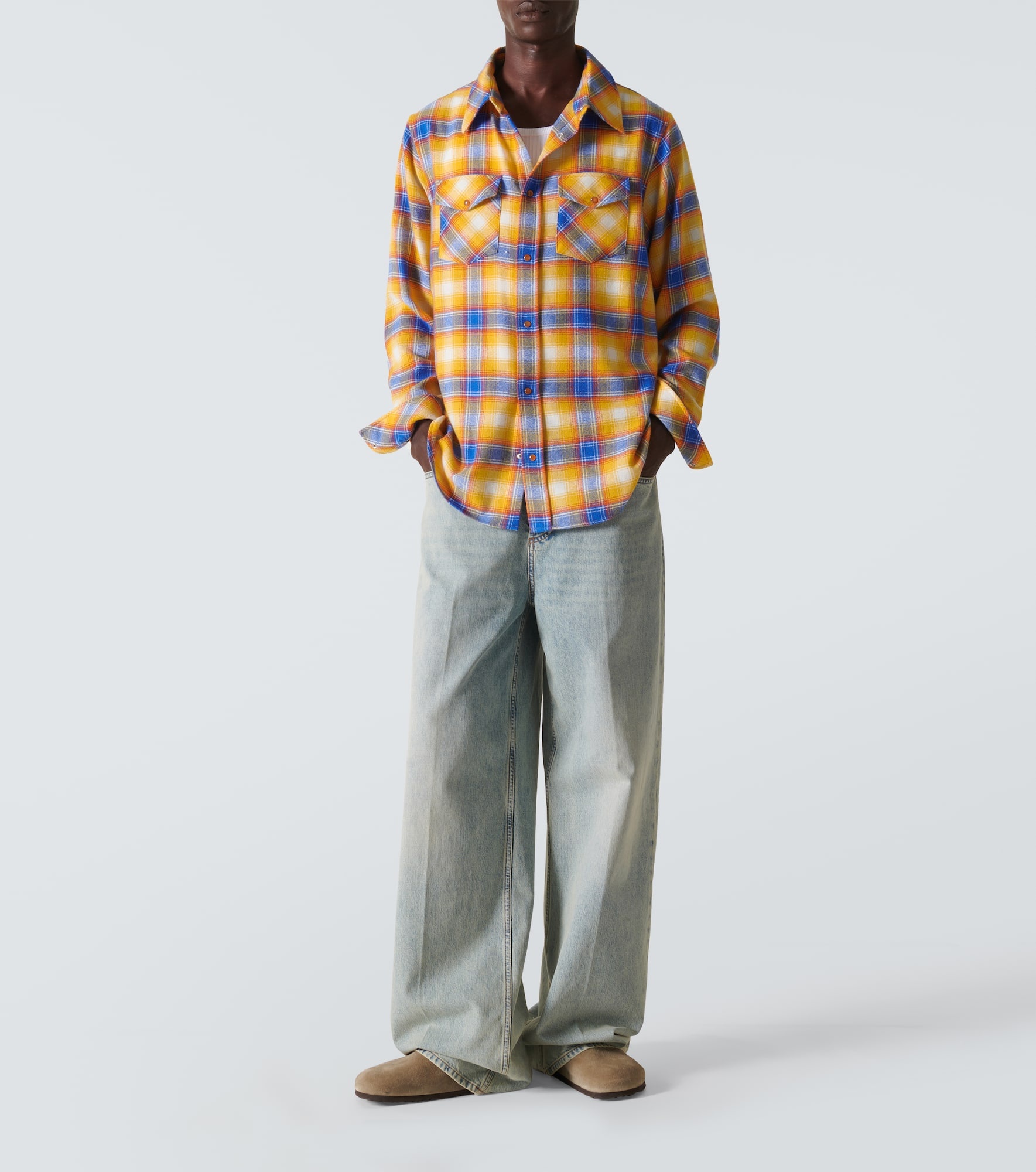 Tartan cashmere shirt - 2