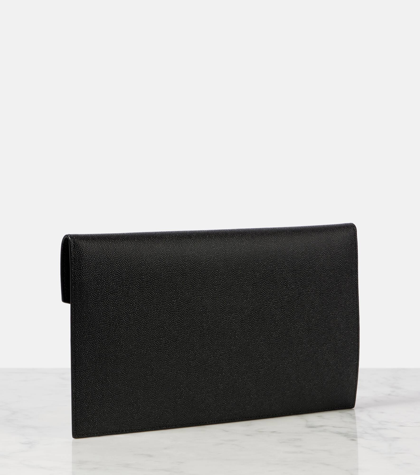 Uptown leather clutch - 4