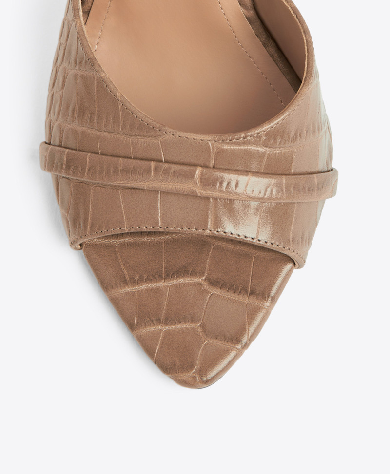 Julia 90 Taupe Leather Sandals 4