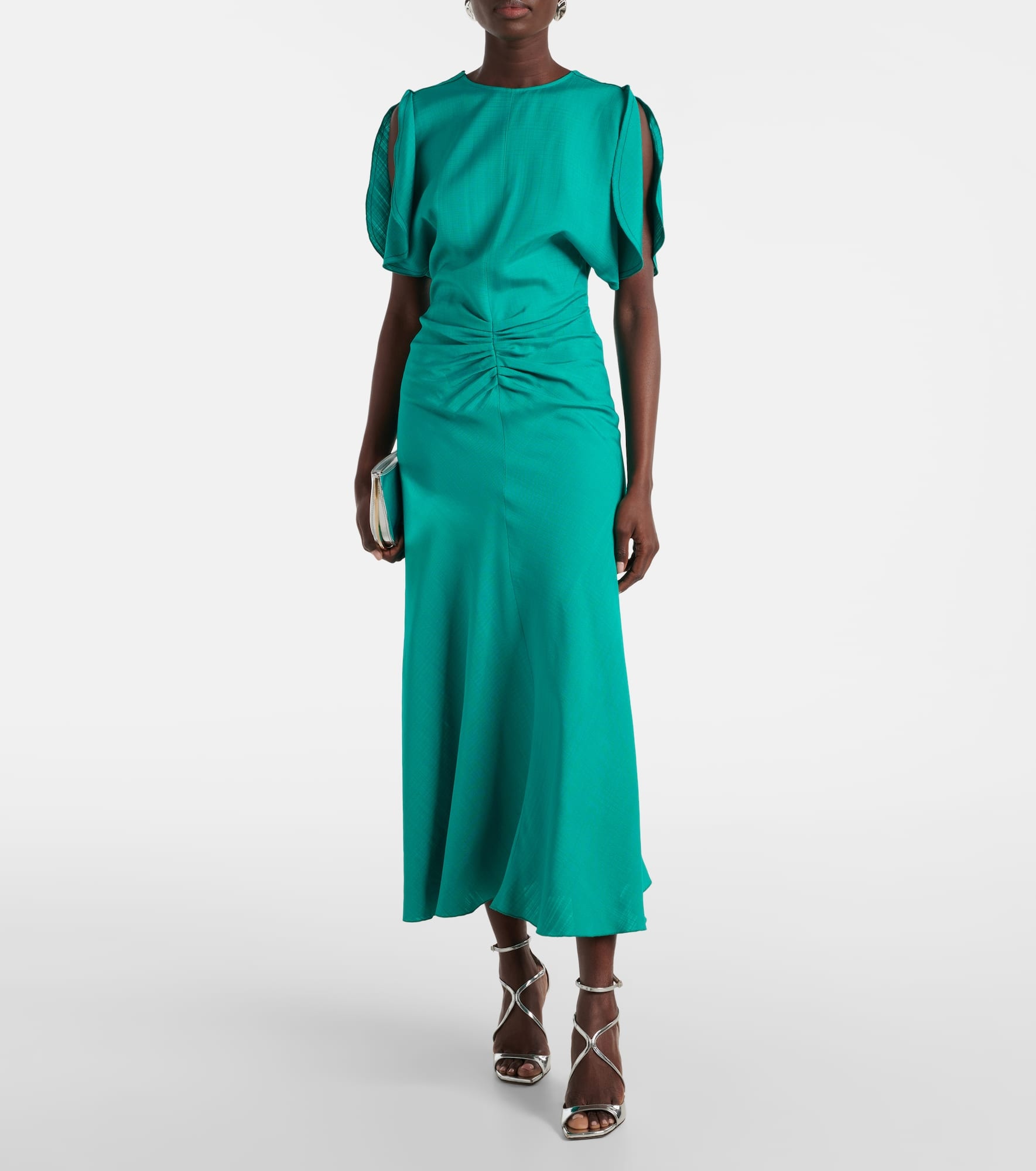Gathered midi dress - 2