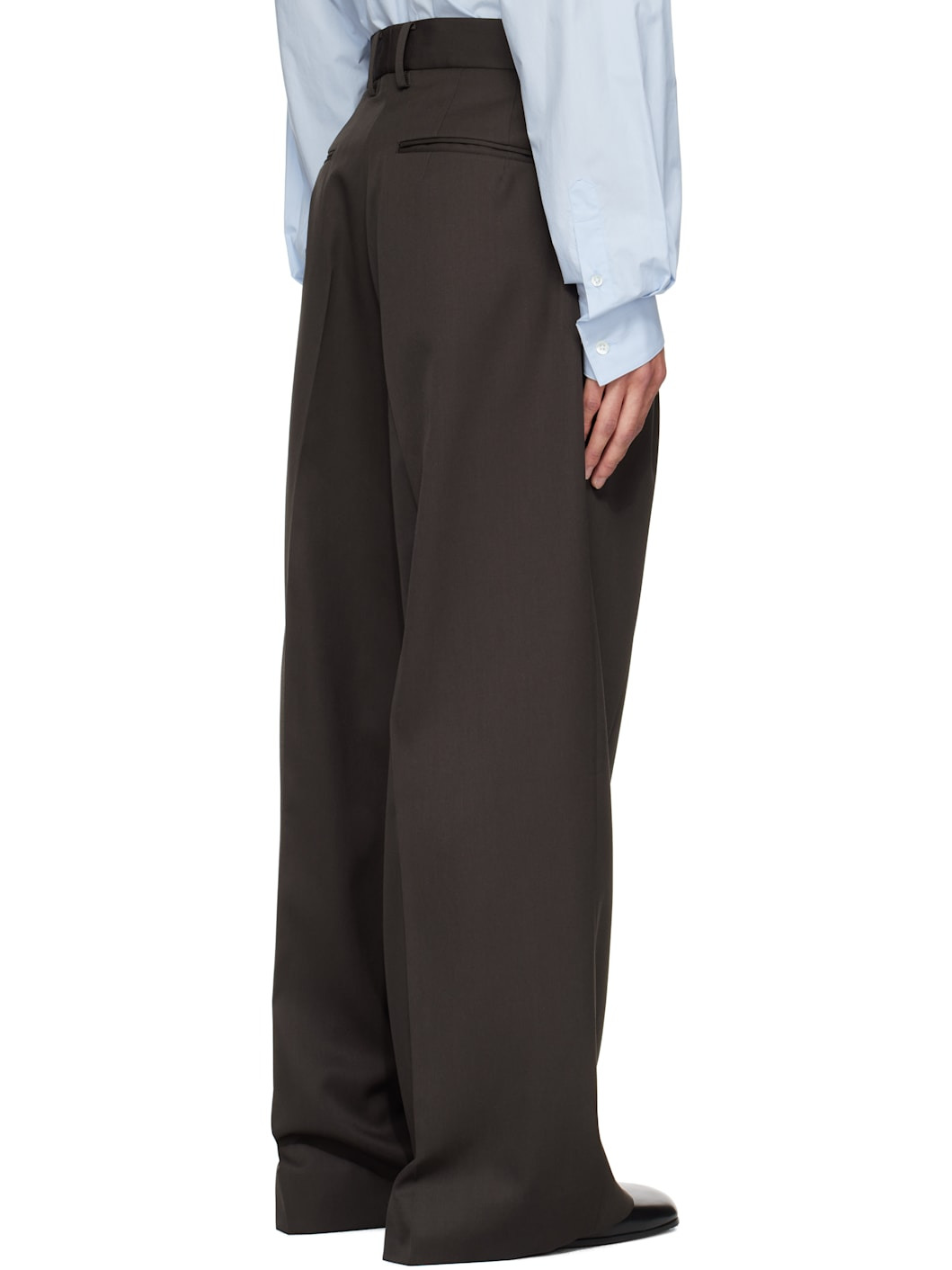 Brown Extra Wide Trousers - 3