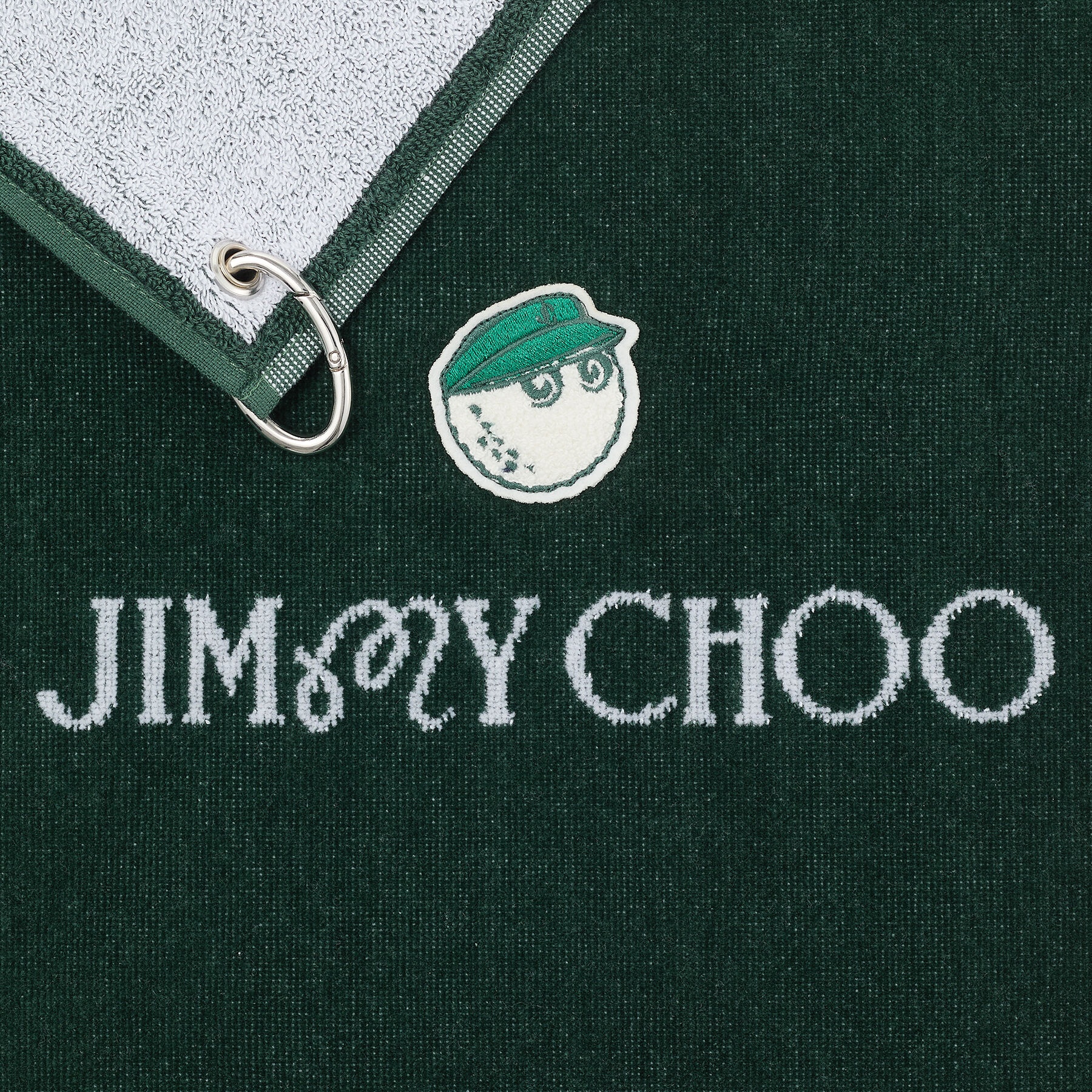 Jimmy Choo / Malbon 2.0 Towel
Malbon Green Embroidered Cotton Towel - 2