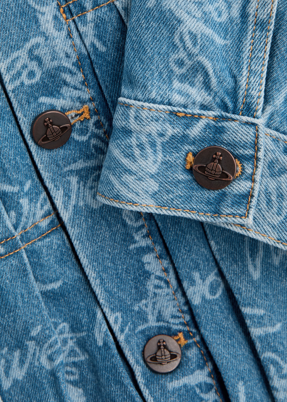 Vivienne Westwood Marlene Printed Denim Jacket - 5