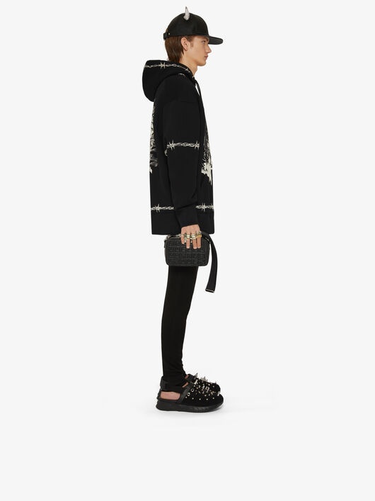 GIVENCHY GOTHIC OVERSIZED HOODIE - 2