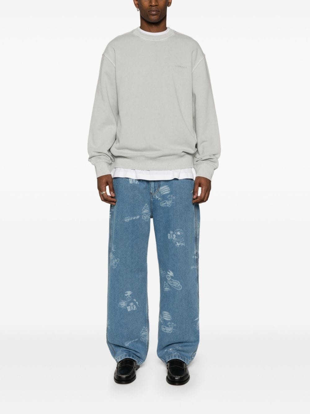 Duster Script logo-embroidered sweatshirt - 2