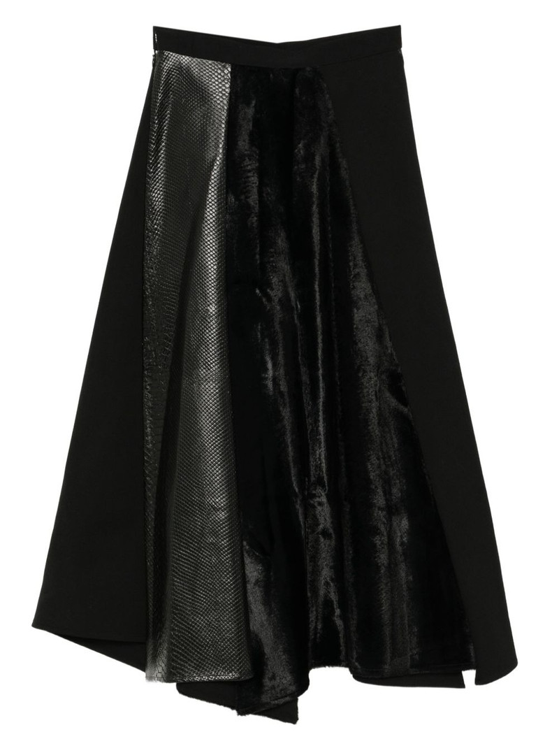 Junya Watanabe asymmetric hem skirt outlook