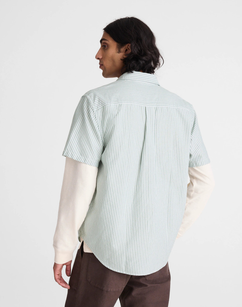 Madewell Short-Sleeve Single-Pocket Shirt in Allday Oxford outlook