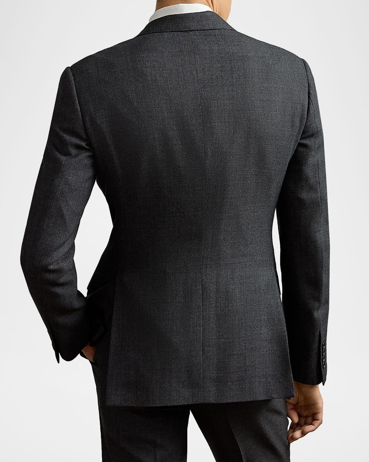Men's Gregory Wool and Cashmere Birdseye Suit - 4