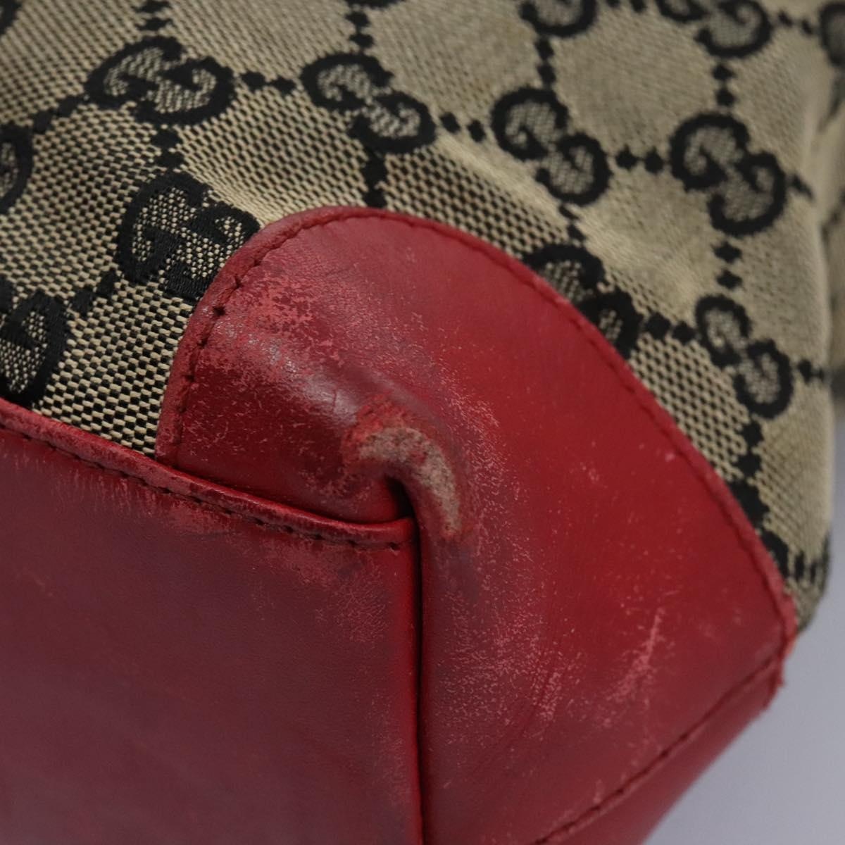 GUCCI GG Supreme Tote Bag Beige Red Gold 002 119 - 14