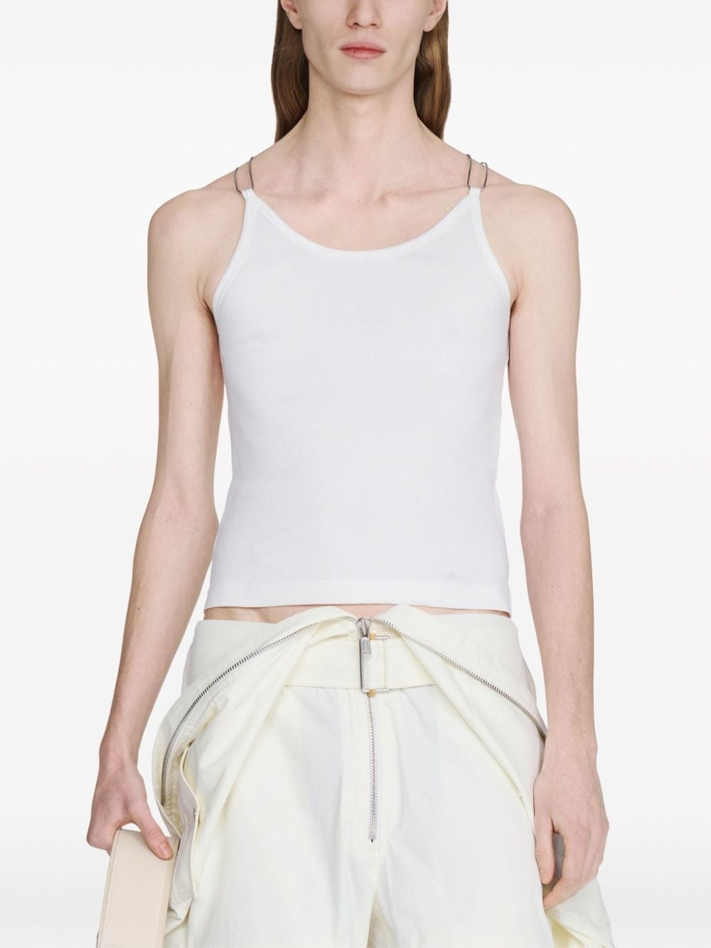 ribbed organic-cotton tank top - 6