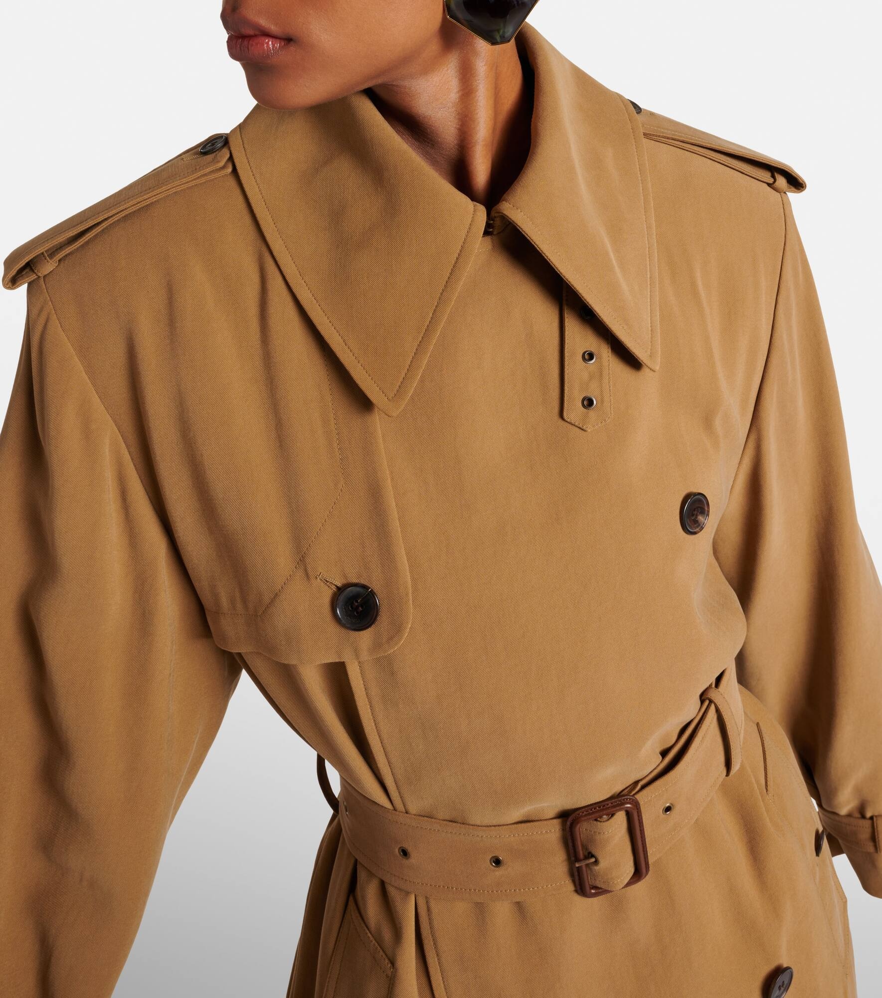 Twill trench coat - 6