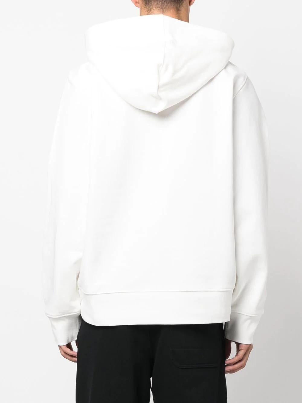 logo-print cotton hoodie - 5