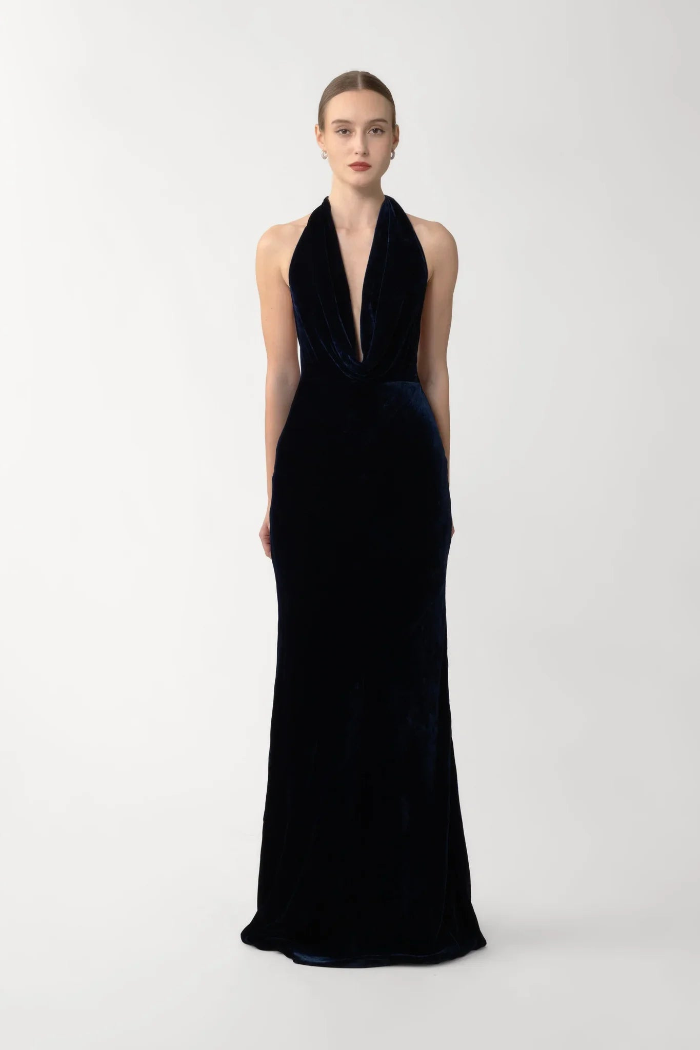 PEARL VELVET GOWN - 4