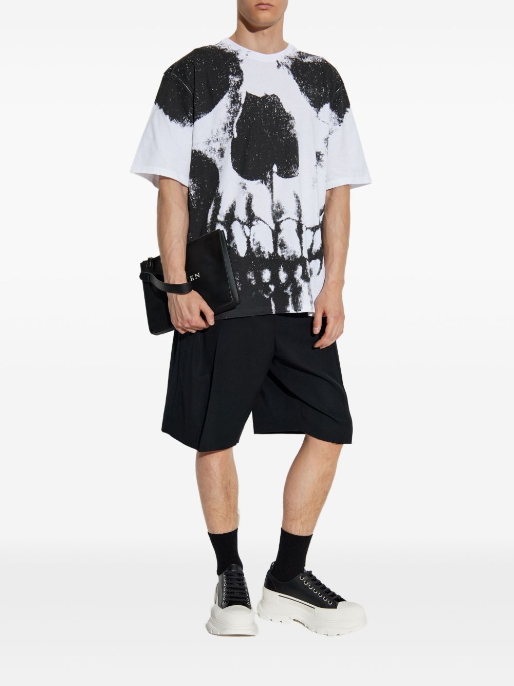 skull-print T-shirt - 2
