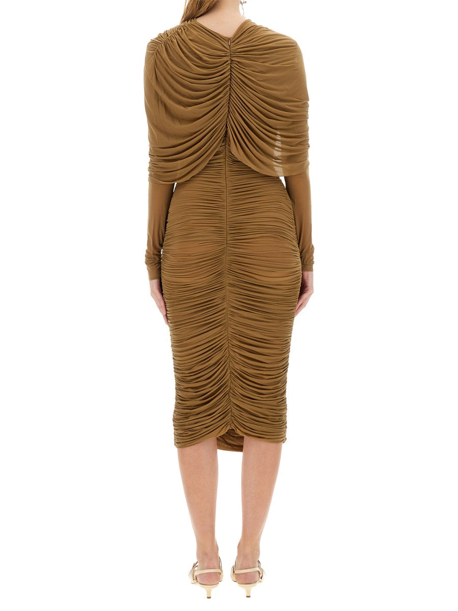 Magda Butrym Women Draped Midi Dress - 3