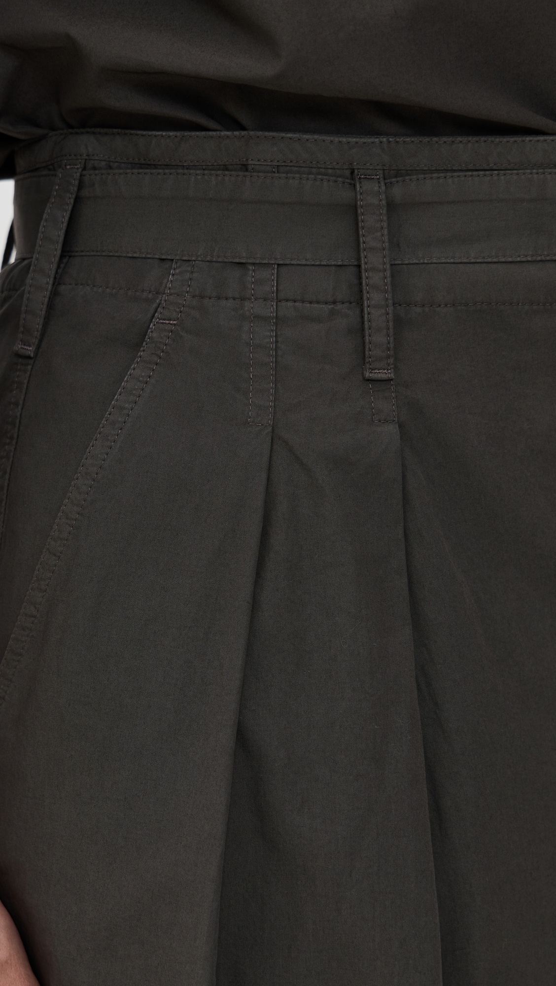 Belted Pleated Pants - 5