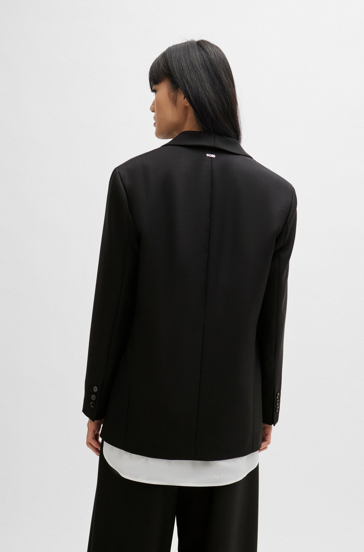 OVERSIZE-FIT JACKET IN VIRGIN-WOOL TWILL - 4