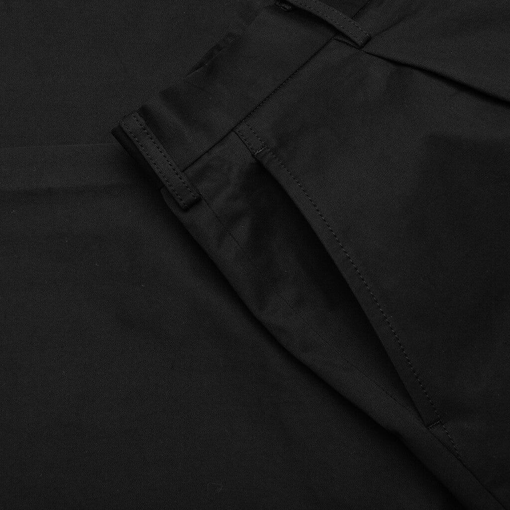 COTTON CHINO PANTS - BLACK - 4