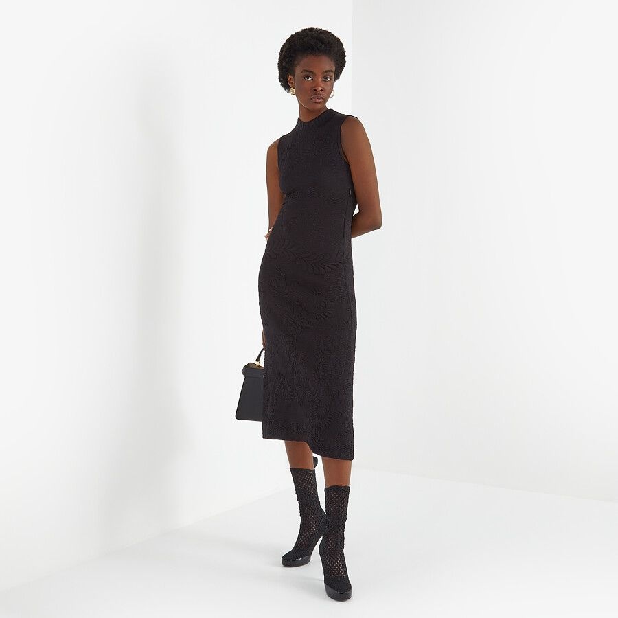Black viscose dress - 4