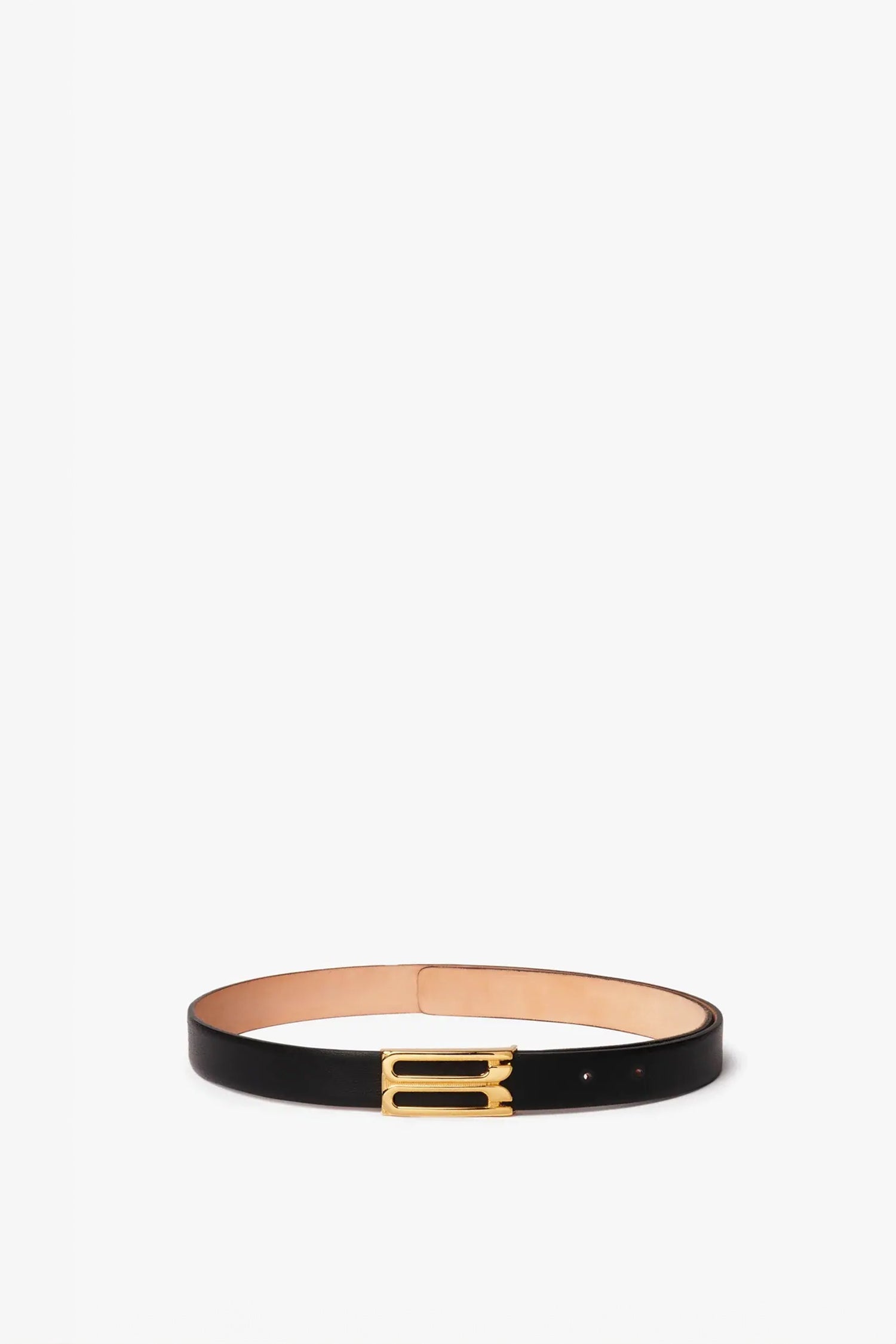 Exclusive Frame Buckle Belt In Black Leather - 1