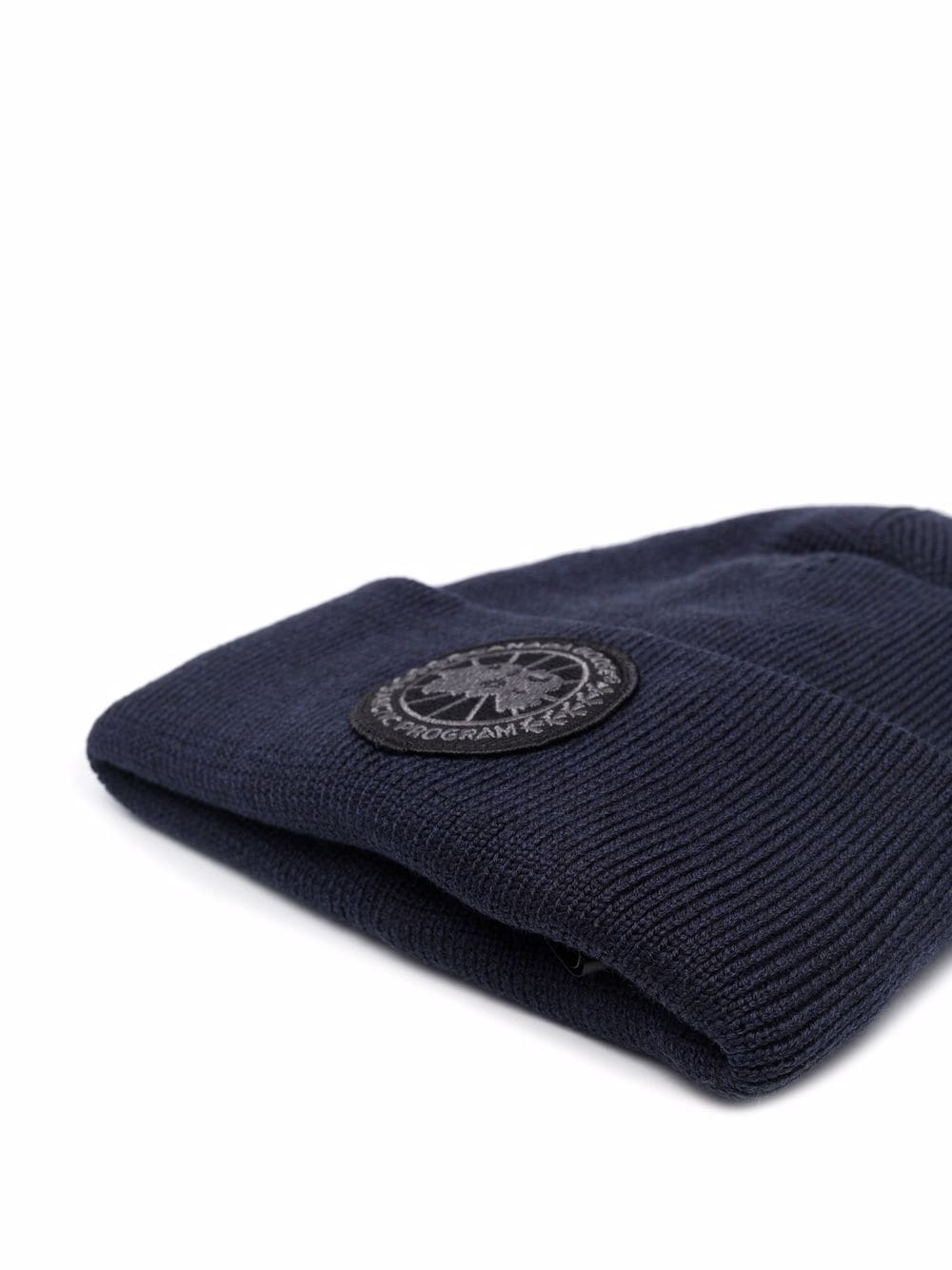 logo-embroidered merino beanie - 2