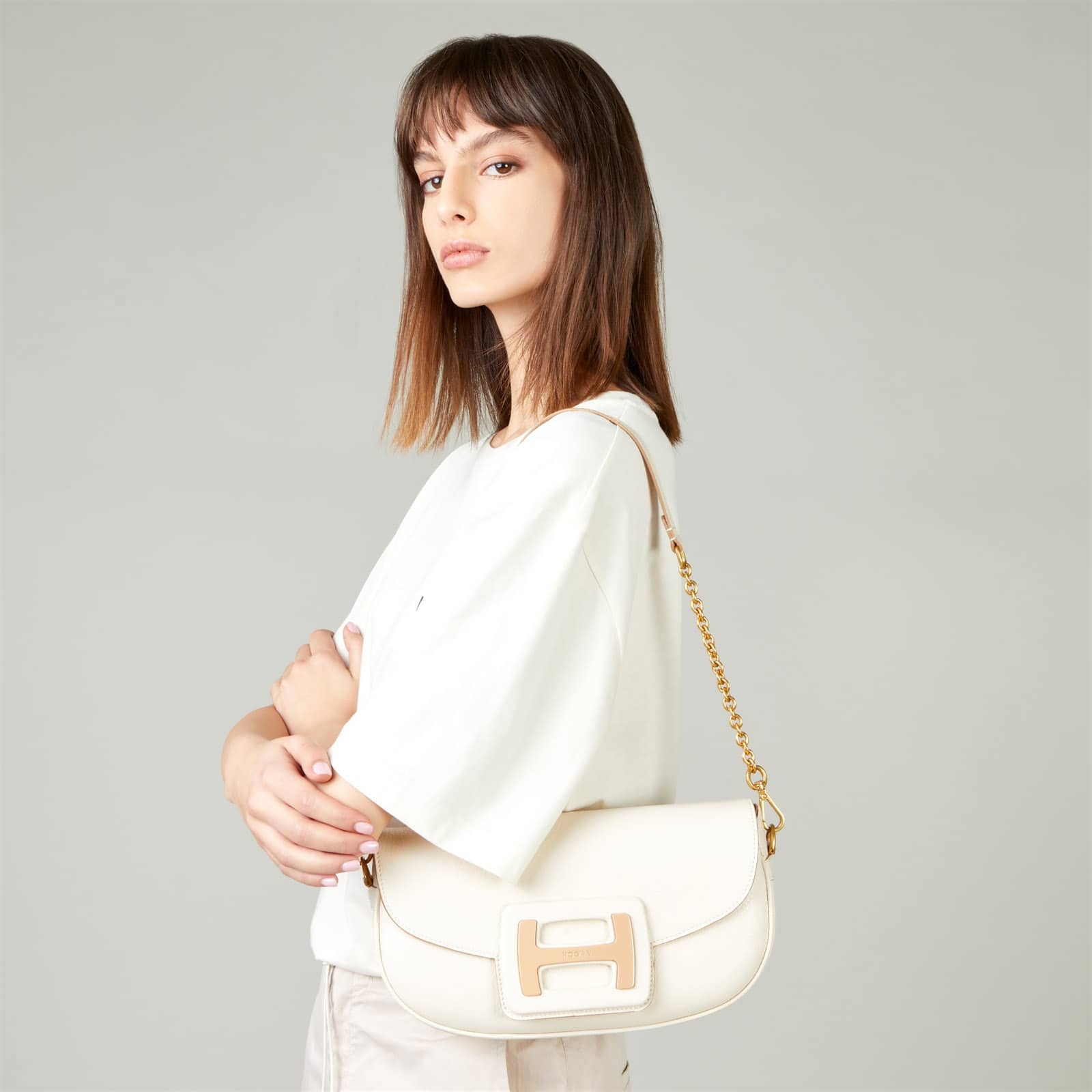 Hogan H-Bag Shoulder Bag Ivory - 4