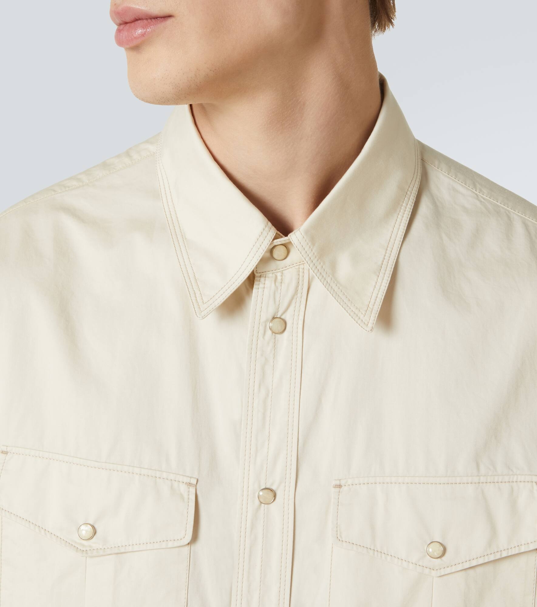 Cotton satin Western shirt - 5
